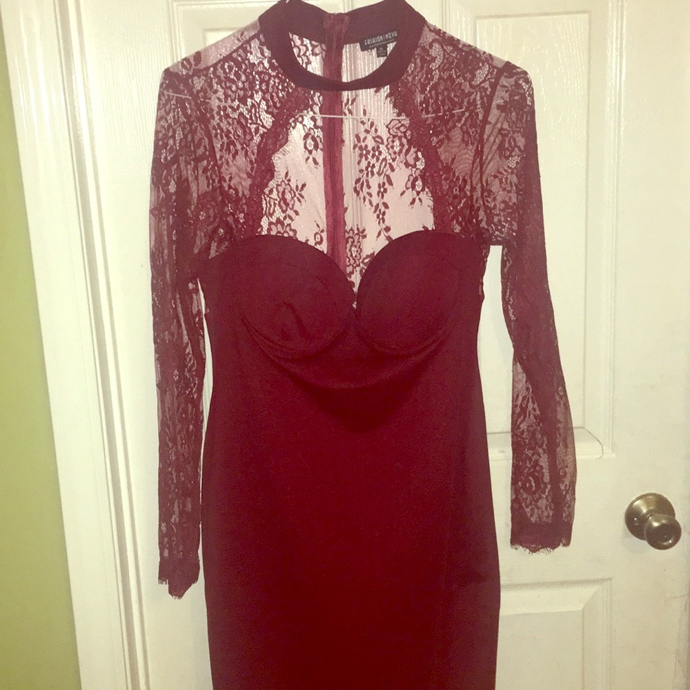 Lace dress fashion nova